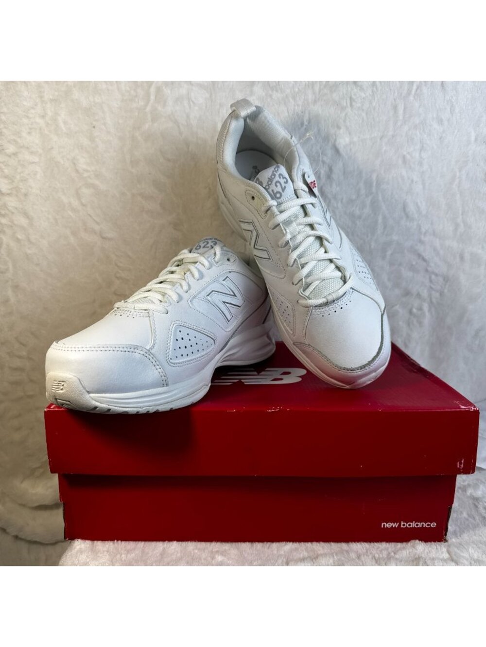 New Balance Mens MX623AW3 Training Shoes Wide Fit Size 9.5 4E White Comfortable